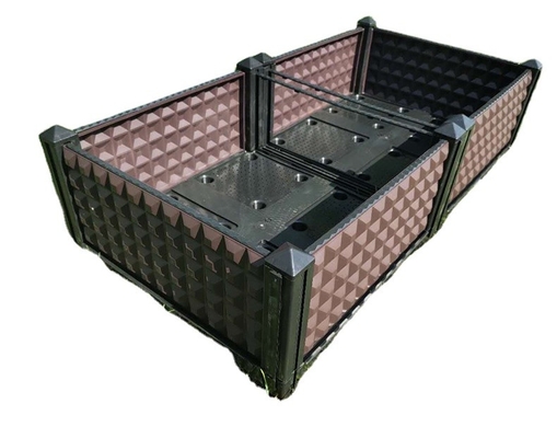 SGS Commercial Plastic Garden Planter Box مقاوم در برابر آب و هوا نصب ساده