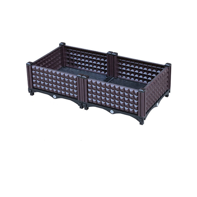 جعبه های کاشت پلاستیکی مستطیل شکل Rattan برای مقاومت در برابر سرما زغال اخته
