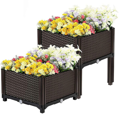 کاشت چند منظوره برافراشته پلاستیکی روی پاها برای حیاط خلوت در فضای باز