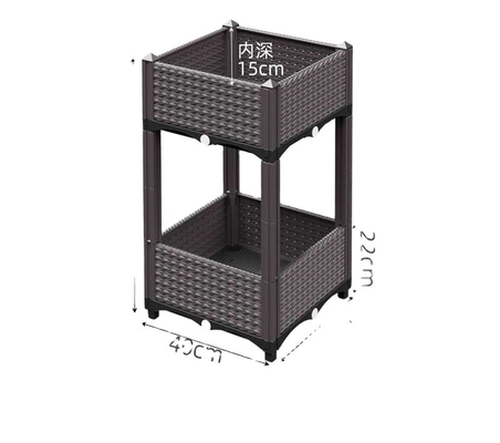 حیاط خلوت Proof Plastic Elvated Garden Beds آنتی اکسیدان Plastic Veg Planters
