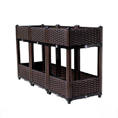 حیاط خلوت Proof Plastic Elvated Garden Beds آنتی اکسیدان Plastic Veg Planters