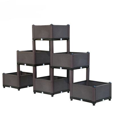 حیاط خلوت Proof Plastic Elvated Garden Beds آنتی اکسیدان Plastic Veg Planters
