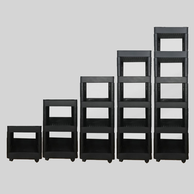آسان برای مونتاژ چند لایه آشپزخانه خانه پلاستیکی چرخ دستی چرخ دستی